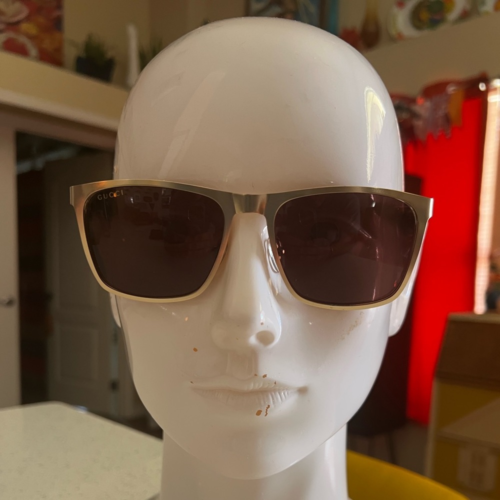 Gucci Cream and Brown Sunglasses